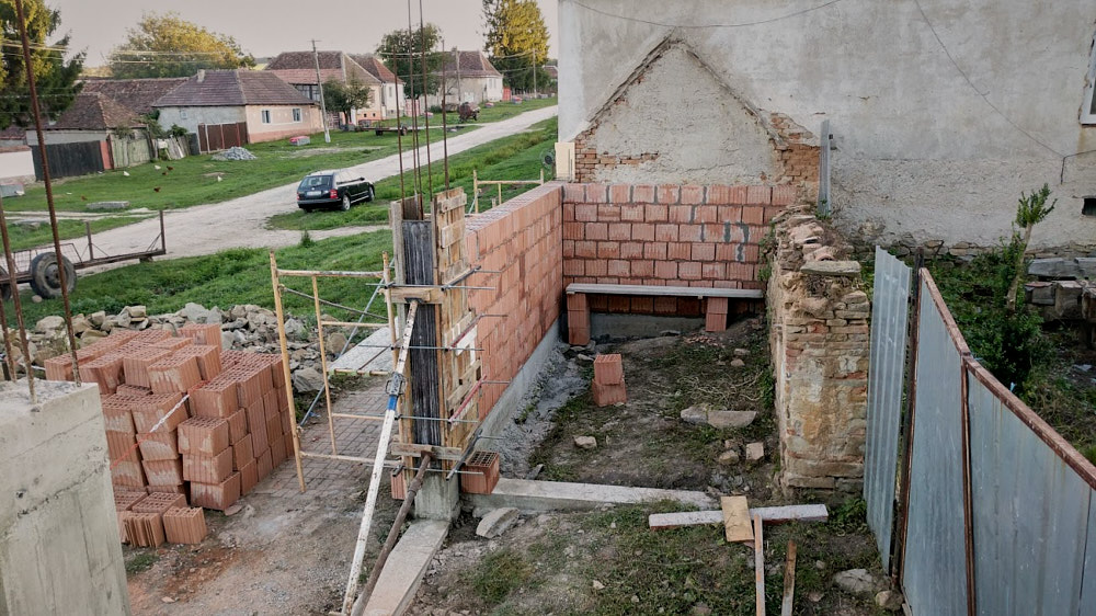 Außenmauer fertig Außenmauer fertig
