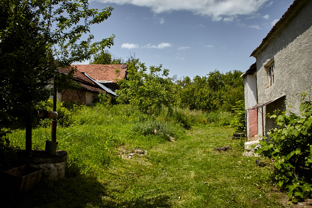 Blick vom Tor in den Hof Blick vom Tor in den Hof