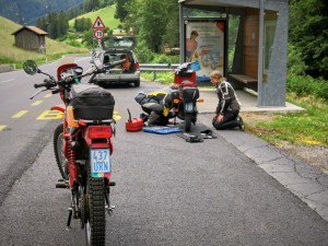 Schraubereinsatz am Brenner