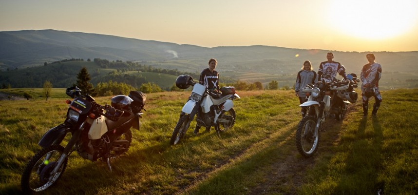 Sonnenuntergang im Endurowandern-Paradies