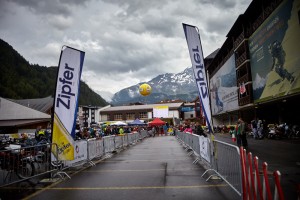 Zieleinfahrt in Sölden