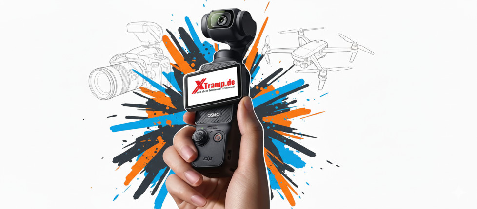 DJI Osmo Pocket 3 Reisekamera, Ergänzung zu DSLR und Drohne.